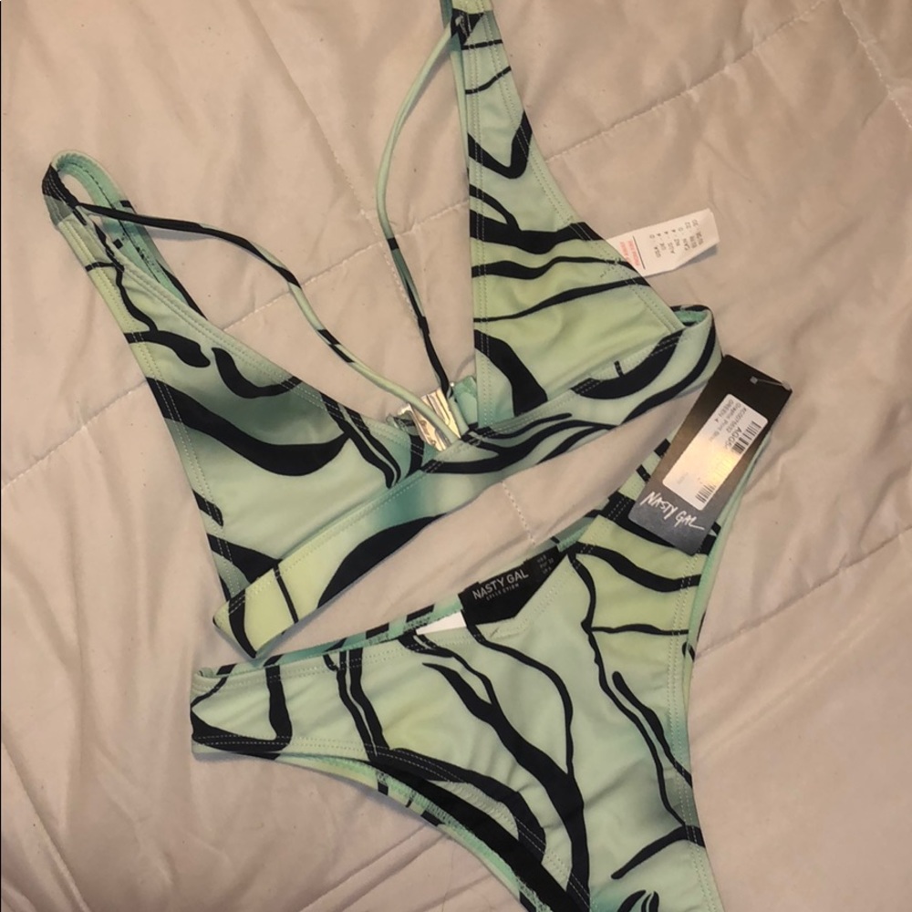 NASTY GAL- NWT green swimsuit